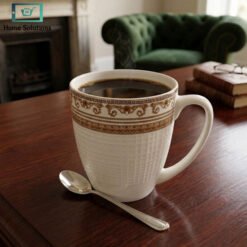 Elegant Bone China Mug Set 6pcs - Regal Gold 5 mug3 2 - Home Solutions