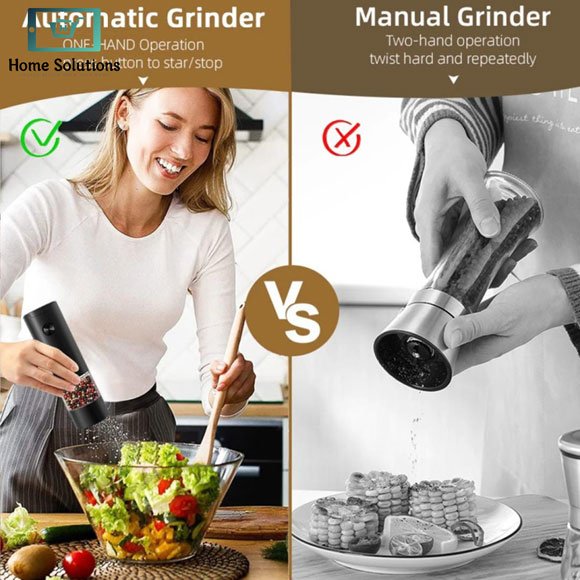 Electric Salt & Pepper Grinder Battery Operated 6 Electric Salt & Pepper Grinder Battery Operated - Image 5