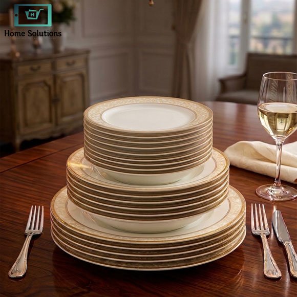 Premium Super Bone China Plate Set 18 Piece 3 Premium Super Bone China Plate Set 18 Piece Royal Blue Luxury Dinnerware