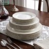 Elegant Super Bone China Plate Set 18 Piece 1 Elegant Super Bone China Plate Set 18 Piece with Gold Rim Design