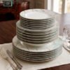 Premium Super Bone China Plate Set 18 Piece 1 Premium Super Bone China Plate Set 18 Piece Royal Blue Luxury Dinnerware