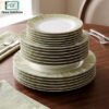 Premium Super Bone China Plate Set 18 Piece 1 Premium Super Bone China Plate Set 18 Piece Royal Blue Luxury Dinnerware