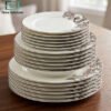 Super Bone China Plate Set 18 2 Super Bone China Plate Set 18 Pcs Luxury Dining Dinnerware Set