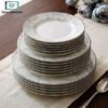 Premium Super Bone China Plate Set 18 Piece 1 Premium Super Bone China Plate Set 18 Piece Royal Blue Luxury Dinnerware