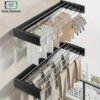 Wall Mounted Foldable Towel Rack 1 Wall mounted foldable towel rack