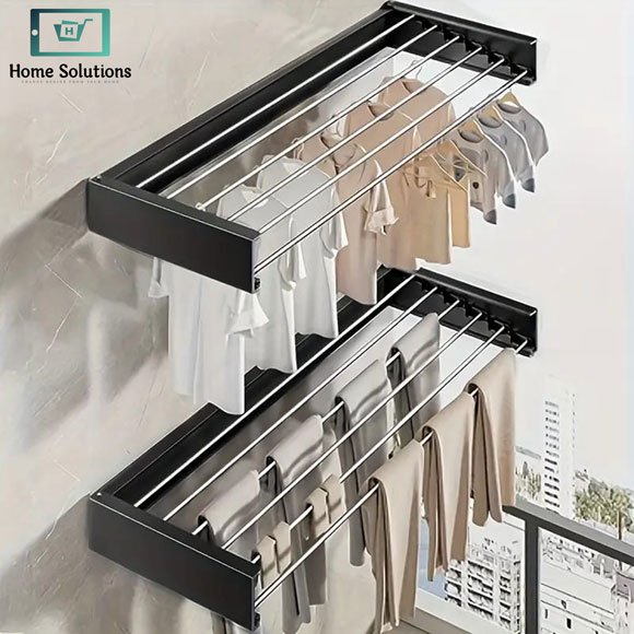 Wall Mounted Foldable Towel Rack 2 Wall mounted foldable towel rack