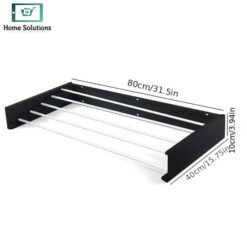 Wall Mounted Foldable Towel Rack 8 rack1 - Home Solutions