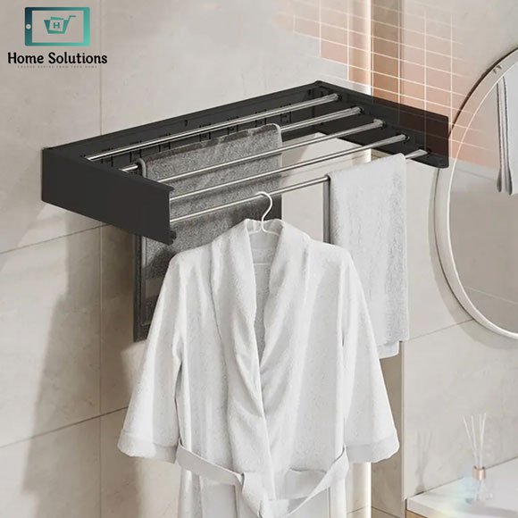 Wall Mounted Foldable Towel Rack 3 Wall Mounted Foldable Towel Rack - Image 2