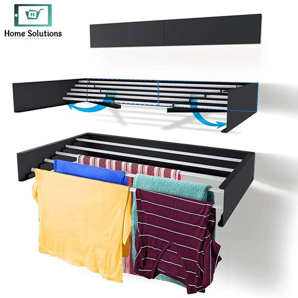 Wall Mounted Foldable Towel Rack 5 Wall Mounted Foldable Towel Rack - Image 4