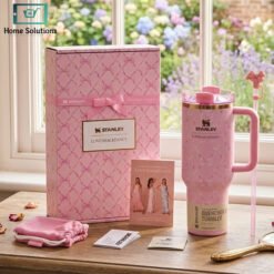 Stanley x LoveShackFancy Ribbon Rosa Quencher H2.0 FlowState Tumbler 40oz