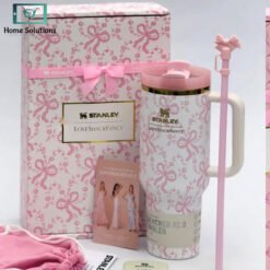 Stanley x LoveShackFancy Ribbon Rosa Quencher H2.0 FlowState Tumbler 40oz 5 stanley4 - Home Solutions