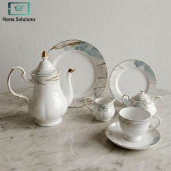 Elegant porcelain tea set