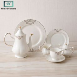 Elegant porcelain tea set