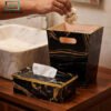 Luxury Tissue Box & Dustbin Set 2 Luxury tissue box and dustbin set
