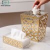 Luxury Acrylic Tissue Box & Dustbin Set 1 Luxury acrylic tissue box and dustbin set