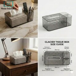 Acrylic Glacier Tissue Box 4 tissu1 - Home Solutions