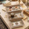 Premium Melamine Snack Serving Trays 1 Premium melamine snack serving trays
