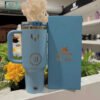 Stanley x Messi Quencher ProTour Flip Straw Tumbler 40oz 1 Stanley x Messi Quencher ProTour Flip Straw Tumbler 40oz Striker Blue Limited Edition