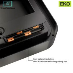 EKO Plastic Motion Sensor Trash Can Black 50L 15 EKO Plastic Motion Sensor Trash Can / Dustbin Black 50L