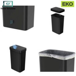 EKO Plastic Motion Sensor Trash Can Black 50L 17 EKO Plastic Motion Sensor Trash Can / Dustbin Black 50L