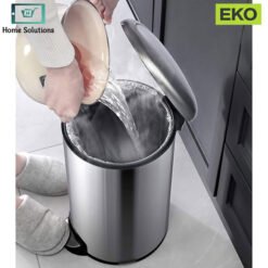 EKO Step Pedal Dustbin - Stainless Steel Soft-Close 8 EKO Step Pedal Dustbin - Stainless Steel Soft-Close