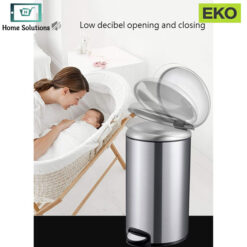 EKO Step Pedal Dustbin - Stainless Steel Soft-Close 9 EKO Step Pedal Dustbin - Stainless Steel Soft-Close