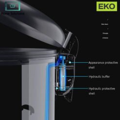 EKO Step Pedal Dustbin - Stainless Steel Soft-Close 10 EKO Step Pedal Dustbin Stainless Steel Soft Close 4 - Home Solutions