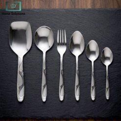 Premium 53 piece stainless steel cutlery set