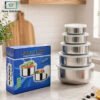 Stainless Steel Bowl Set 5pcs with Lids 1 Stainless Steel Bowl Set 5pcs with Lids