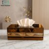 Premium Tissue Box Holder - Brown 1 Premium modern tissue box holder