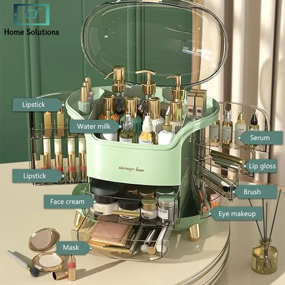 Luxury Cosmetic Vanity Organizer Large Capacity 5 Luxury Cosmetic Vanity Organizer Large Capacity - Image 4