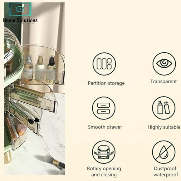 Luxury Cosmetic Vanity Organizer Large Capacity 9 Luxury Cosmetic Vanity Organizer Large Capacity - Image 8