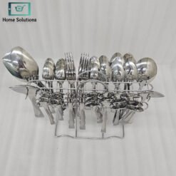 Premium Stainless Steel Cutlery Set 53 Pieces with Stand 9 cut2 - Home Solutions