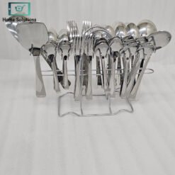 Premium Stainless Steel Cutlery Set 53 Pieces with Stand 10 cut3 - Home Solutions