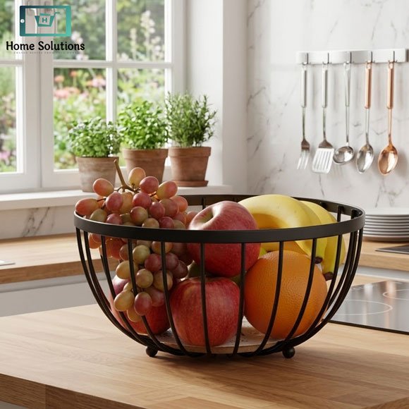 Danny Home Stainless Steel Fruit Basket 25cm 2 Danny Home stainless steel fruit basket 25cm
