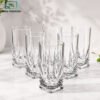 Azad Acrylic Glass Set 6 Pcs 250ml - Square Base 1 Azad Acrylic Lotus Glass Set 6 pcs