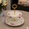 Royal Albert Serving Platter 2-Step - Rose Elegance 1 Royal Albert 2-step serving platter