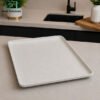 Winsor England Porcelain Rectangular Serving Plate 13 Inch - White Speckled Finish 1 Winsor England porcelain rectangular serving plate 13 inch