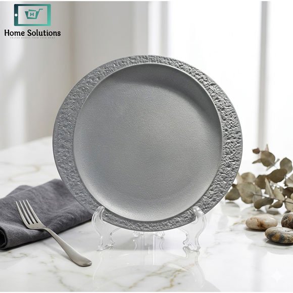 Winsor Stonecraft Dinner Plate Grey 2 Winsor Moonstone dinner plate grey