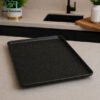 Winsor England Porcelain Rectangular Serving Plate 13 Inch - Black Speckled Finish 2 Winsor England porcelain rectangular serving plate 13 inch