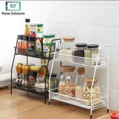 Smart 2-tier metal storage rack
