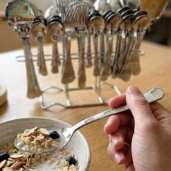 Premium Stainless Steel Cutlery Set 53 Pieces with Stand 7 set1 - Home Solutions