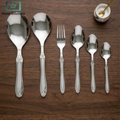 Premium 53 piece stainless steel cutlery set