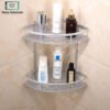 2-Layer Aluminum Corner Bathroom Shelf 1 2-layer aluminum corner bathroom shelf