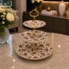 Royal Albert Serving Platter 3-Step - Vintage Rose 1 Royal Albert 3-step serving platter