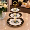 Royal Albert Serving Platter 3-Step - Noir Signature 1 Royal Albert 3-step serving platter