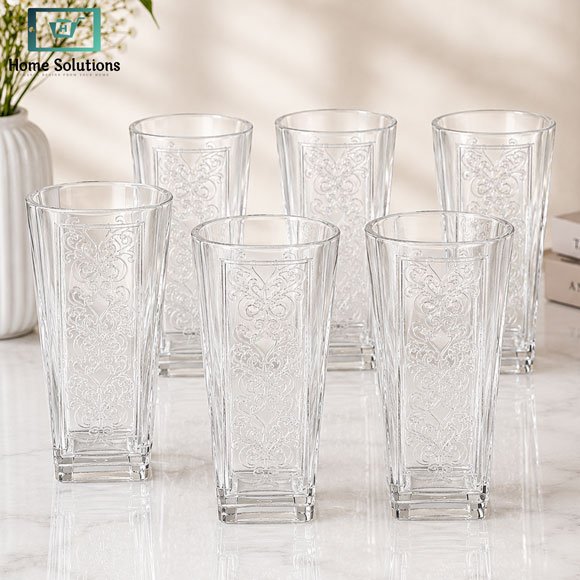Azad Acrylic Glass Set 6 Pcs 250ml - Fodge 2 Azad Acrylic Lotus Glass Set 6 pcs