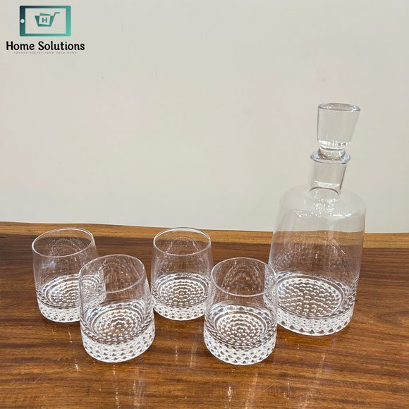Danny Home Glass Decanter Set 5 Pcs 3 Danny Home Glass Decanter Set 5 Pcs - Image 2