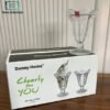 Danny Home Ice Cream Cup Set 6 Pcs 1 Danny Home 6-piece premium clear glass ice cream cup set for serving ice cream