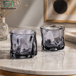 Shining Crystal Glass Set 4 Pcs 280ml 6 Glass Cup Set 280ml 1 - Home Solutions